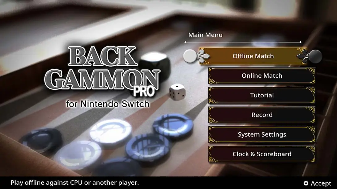 西洋双陆棋专业版 BACKGAMMON PRO for Nintendo Switch 游戏截图